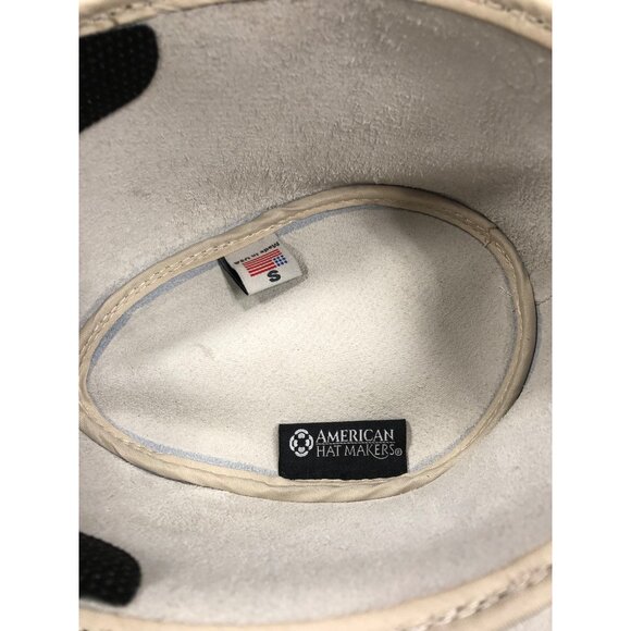 American Hat Makers Women’s White Leather Cowgirl Hat - Size Small